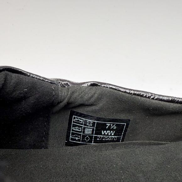 SAS Womens Radiant Ballet Flats US 7.5 WW Black Leather Slip On NIB - Picture 13 of 13